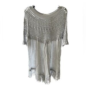 Selfie Couture by Trendology Women’s Crochet Fringe Top
